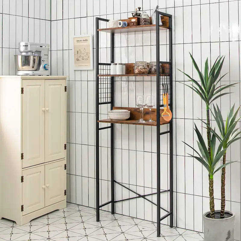 Costway 3-Tier Over-The-Toilet Storage Rack Bathroom Organizer Space - See Details