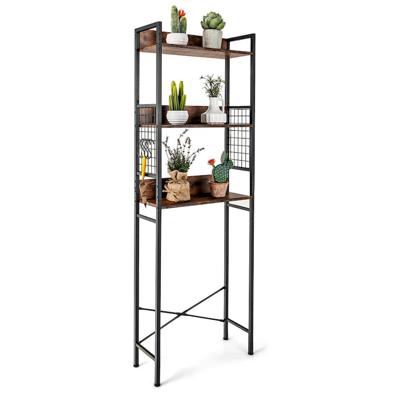 Costway 3-Tier Over-The-Toilet Storage Rack Bathroom Organizer Space - See Details