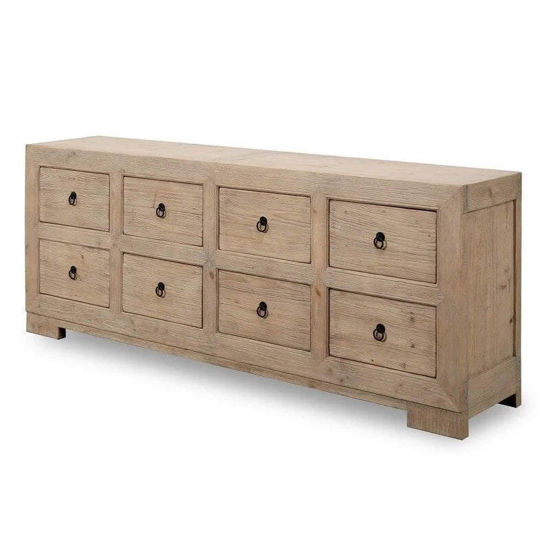 Capri Chest of Drawers Weathered Natural Pine 88x18x35H