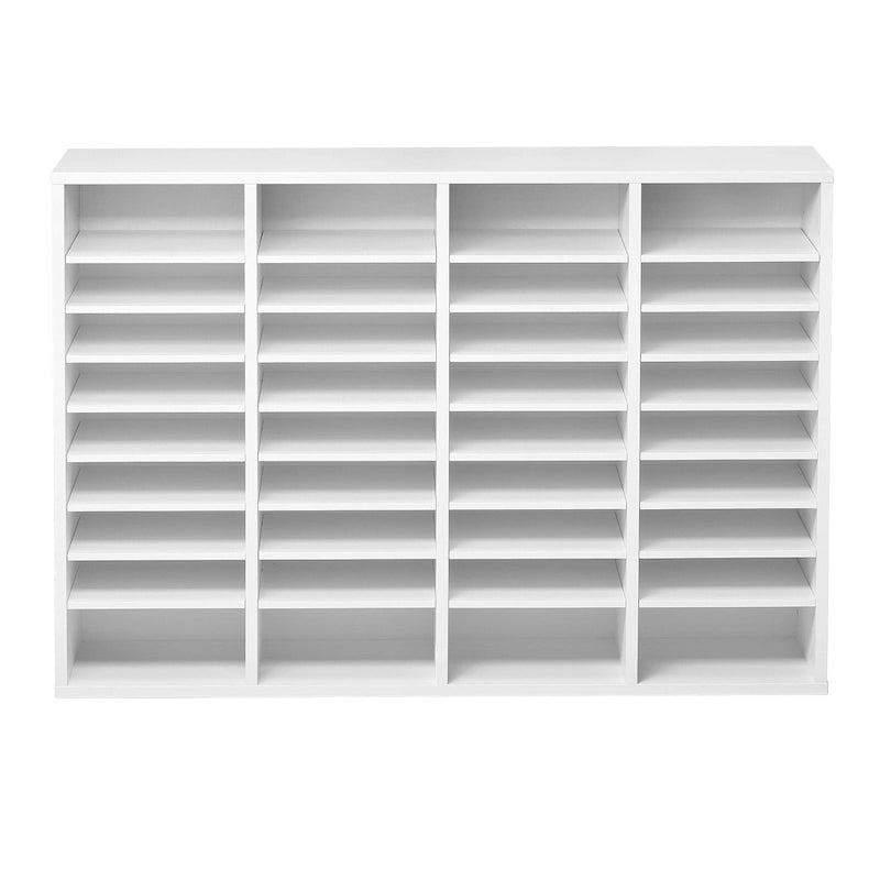 Office Mailbox Literature Organizers with 36 Compartments and Adjustable Shelves