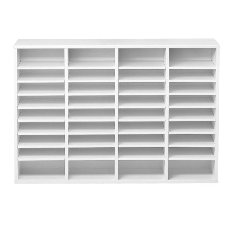 Office Mailbox Literature Organizers with 36 Compartments and Adjustable Shelves