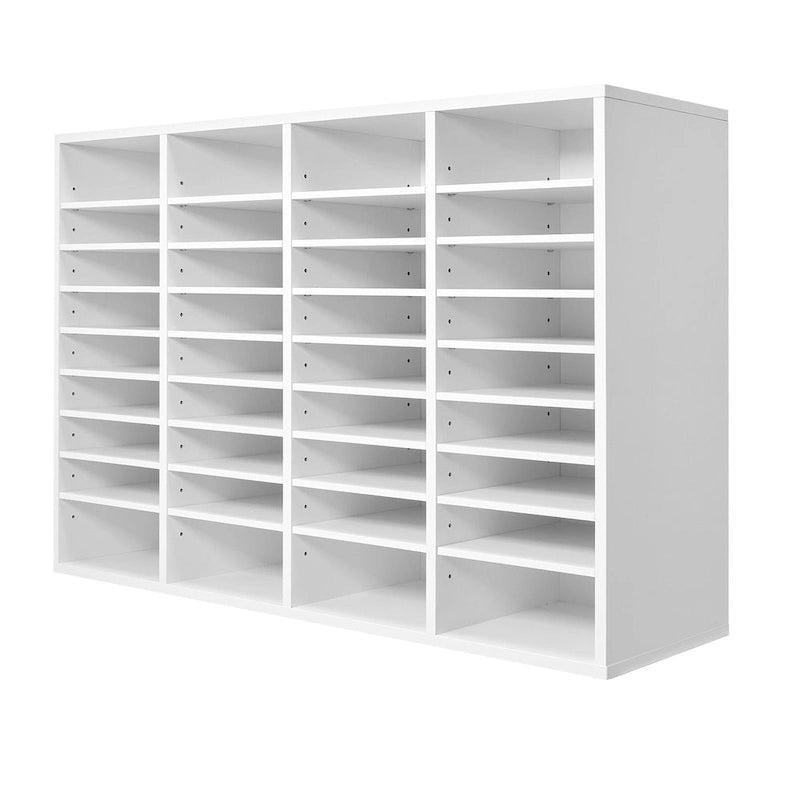 Office Mailbox Literature Organizers with 36 Compartments and Adjustable Shelves