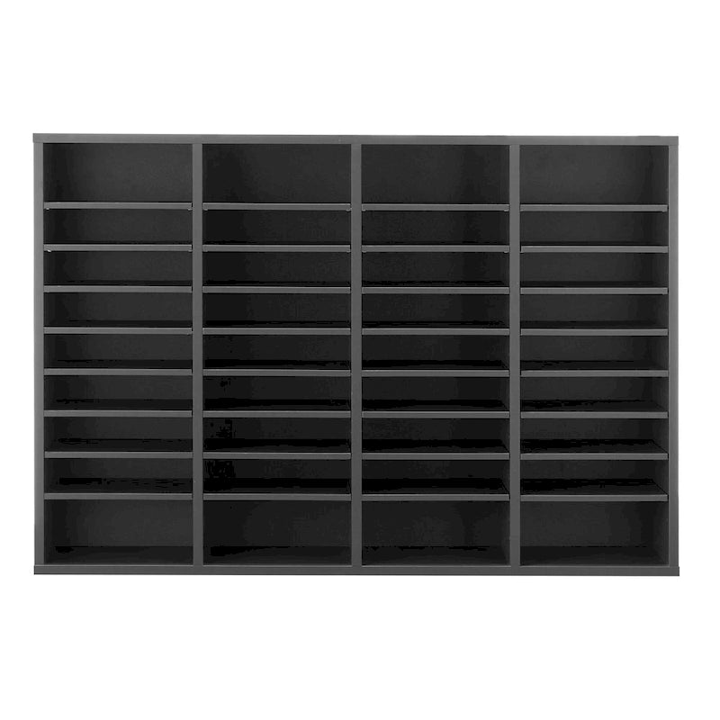Office Mailbox Literature Organizers with 36 Compartments and Adjustable Shelves