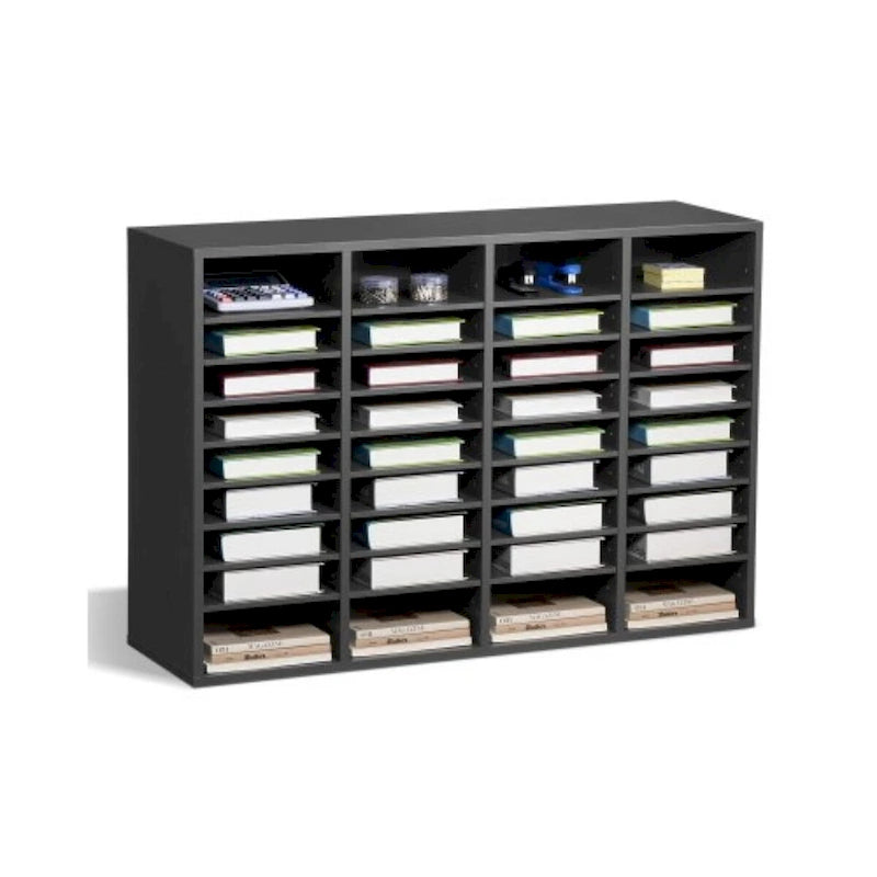 Office Mailbox Literature Organizers with 36 Compartments and Adjustable Shelves