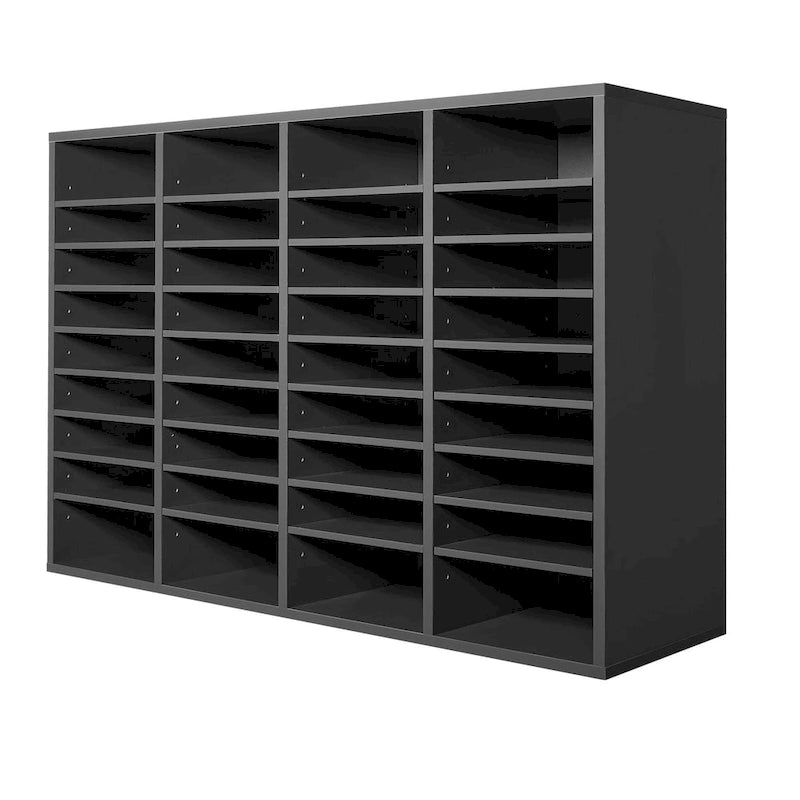 Office Mailbox Literature Organizers with 36 Compartments and Adjustable Shelves
