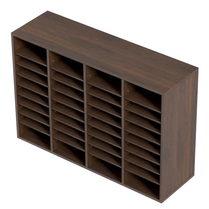 Office Mailbox Literature Organizers with 36 Compartments and Adjustable Shelves