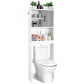 Costway Over The Toilet Storage Cabinet Bathroom Space Saver w/ Open - See Details