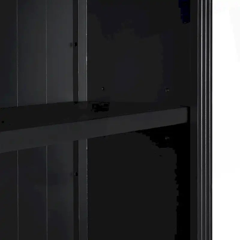 Modern Tall Bookshelf with LED Lighting and Versatile Storage Options