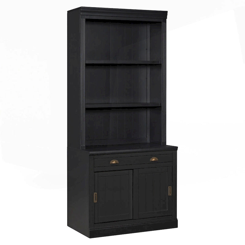 Modern Tall Bookshelf with LED Lighting and Versatile Storage Options