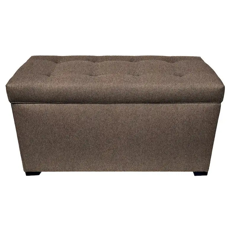 MJL Furniture Angela Dawson Button-tufted Storage Trunk Bench