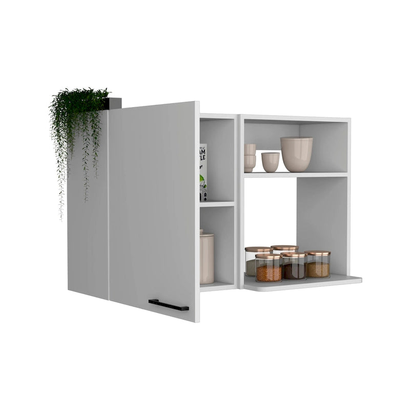 Kitchen wall cabinet Burwood, White Finish,High quality and durable