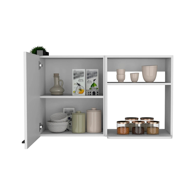 Kitchen wall cabinet Burwood, White Finish,High quality and durable