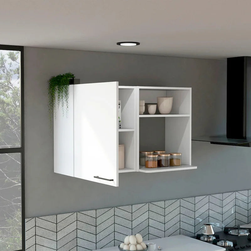 Kitchen wall cabinet Burwood, White Finish,High quality and durable
