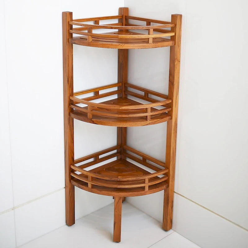 Cambridge Casual Estate Spa Teak Corner Shelf