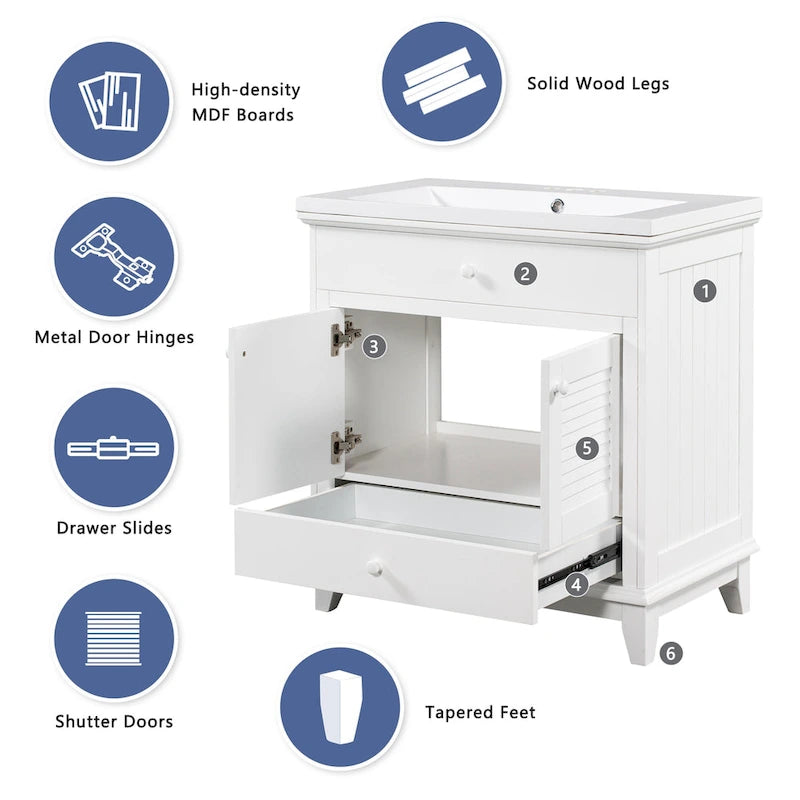 Bathroom Vanity Base without Sink
