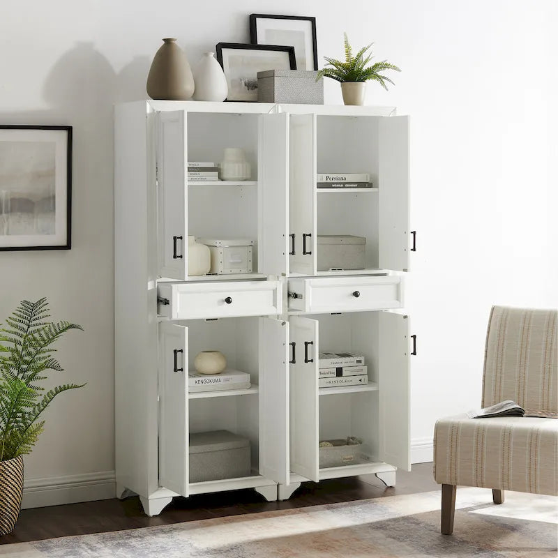 Crosley Tara 2-piece Pantry Set - 47.5W x 15D x 67.75H