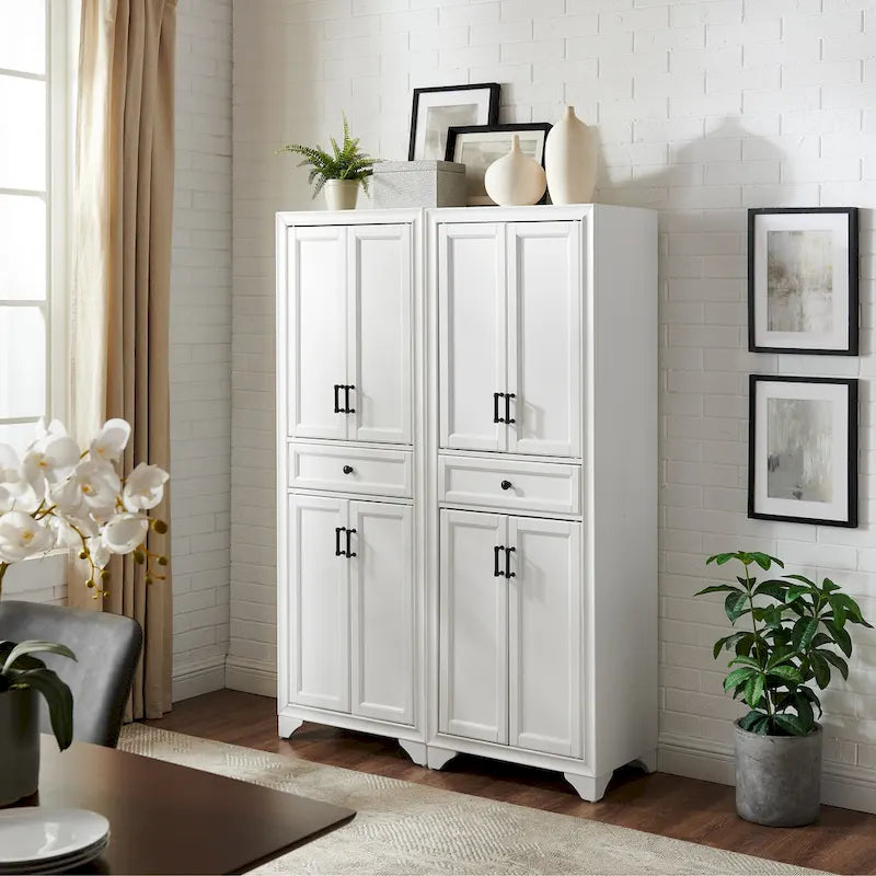 Crosley Tara 2-piece Pantry Set - 47.5W x 15D x 67.75H