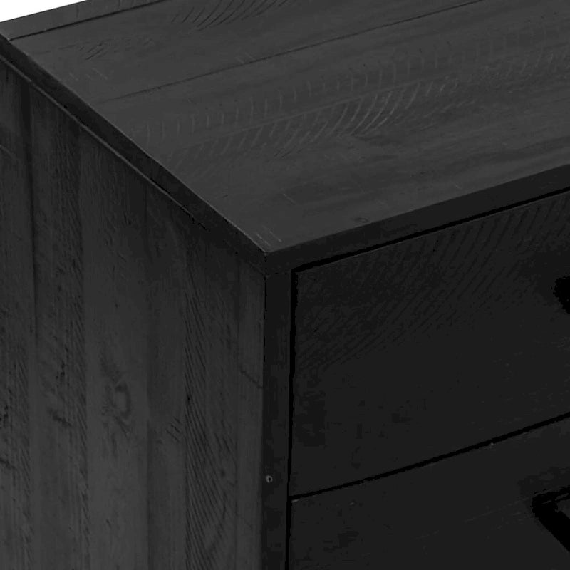vidaXL Sideboard Coffee Bar Buffet Cabinet Modern with Drawers Solid Wood Pine - 43.3 x 13.8 x 27.6