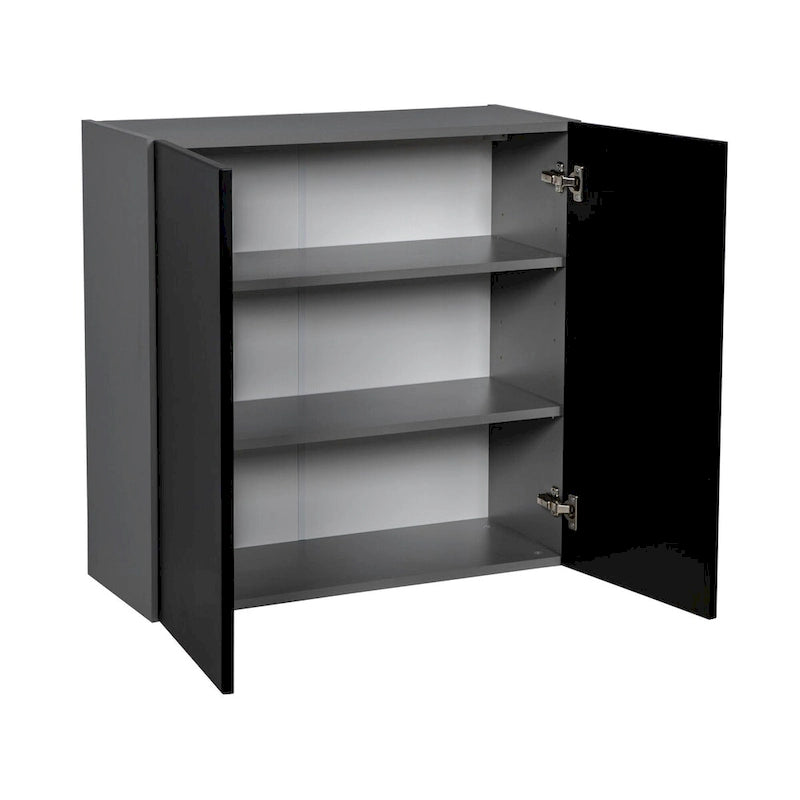27 x 30 Wall Cabinet-Double Door-Grey - 27 x 30 x 12