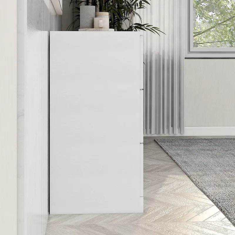 Modern White 6-Drawer Dresser for Bedroom - Ample Storage Wide Chest of Drawers, Sturdy & Safe