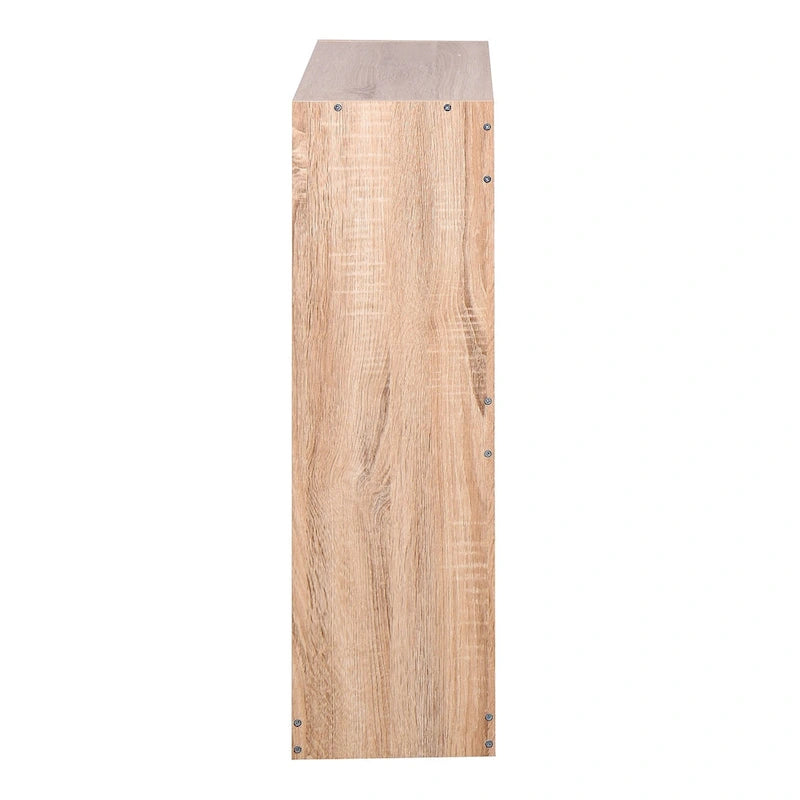 Wooden Shoe Cabinet for Entryway, White Shoe Storage Cabinet with 2 Flip Doors 20.94x9.45x43.11 inch
