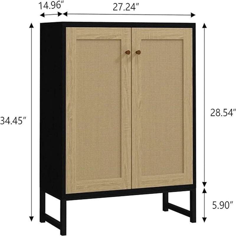 Sideboard Buffet Table - 15D x 27.16W x 35H