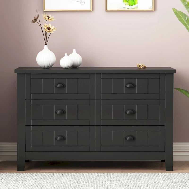 Drawer Dresser BAR CABINET side cabinet,buffet service counter, solid wood frame,plasticdoor panel,retro shell handle