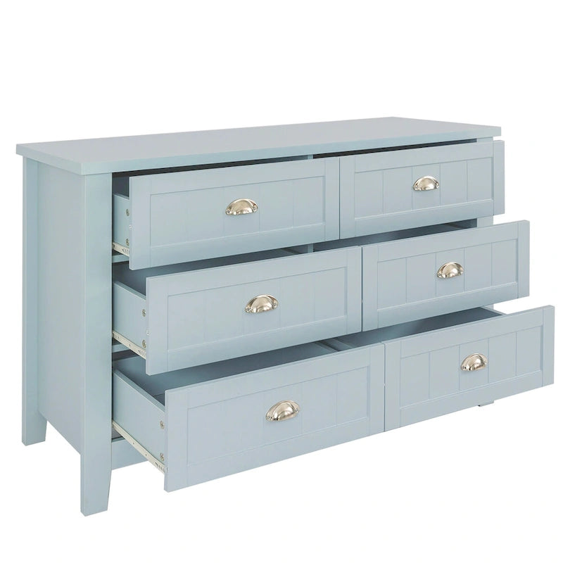 Drawer Dresser BAR CABINET side cabinet,buffet service counter, solid wood frame,plasticdoor panel,retro shell handle