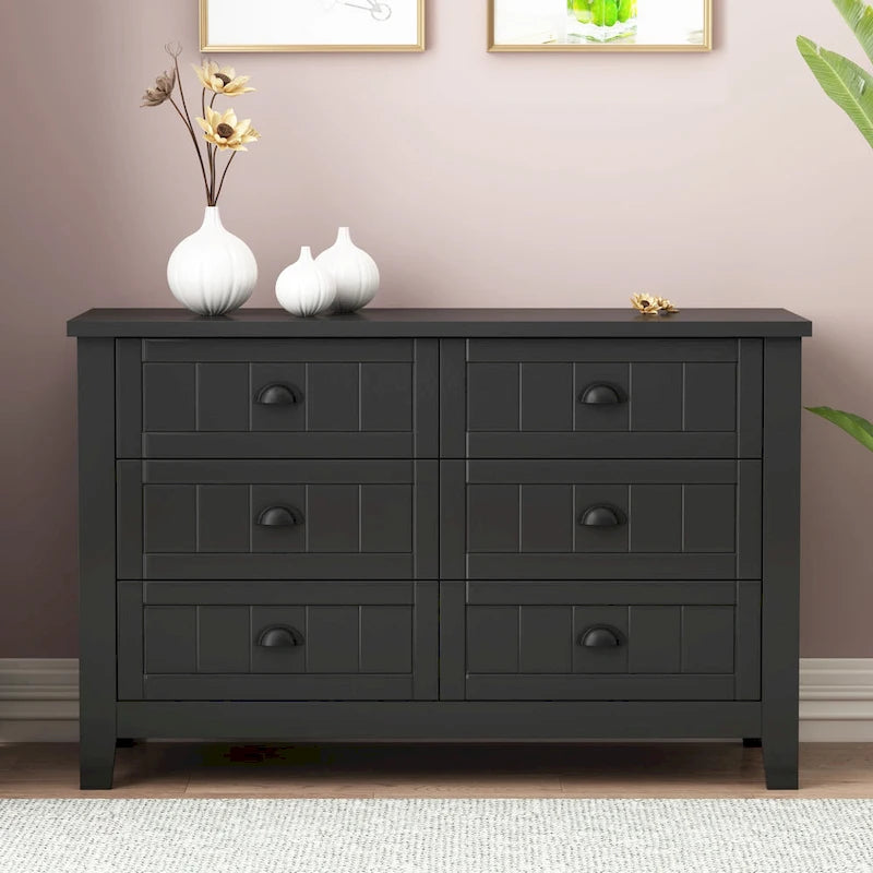 Drawer Dresser BAR CABINET side cabinet,buffet service counter, solid wood frame,plasticdoor panel,retro shell handle
