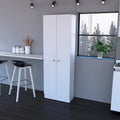 Buxton Rectangle 2-Door Storage Tall Cabinet Light Grey