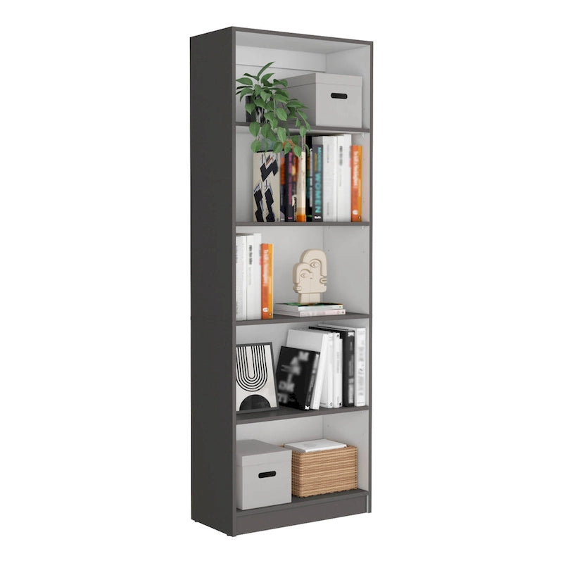 Kenyon 74 Wide 5-Shelf and Cabinet Bookcase Set of 3