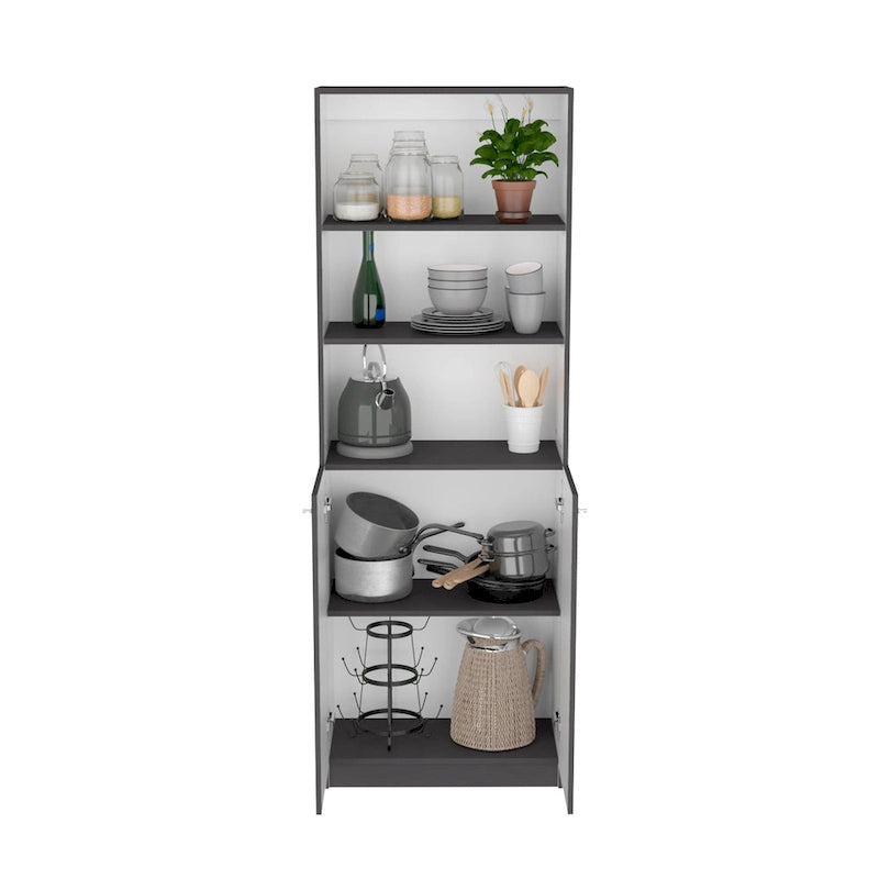Kenyon 74 Wide 5-Shelf and Cabinet Bookcase Set of 3