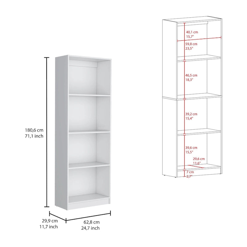 Kenyon 74 Wide 5-Shelf and Cabinet Bookcase Set of 3