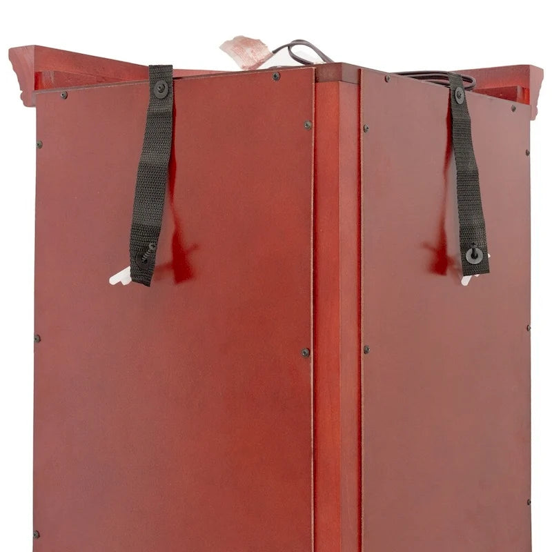 Glass Display Shelf Shelving Bar cabinet with Tempered Glass Door