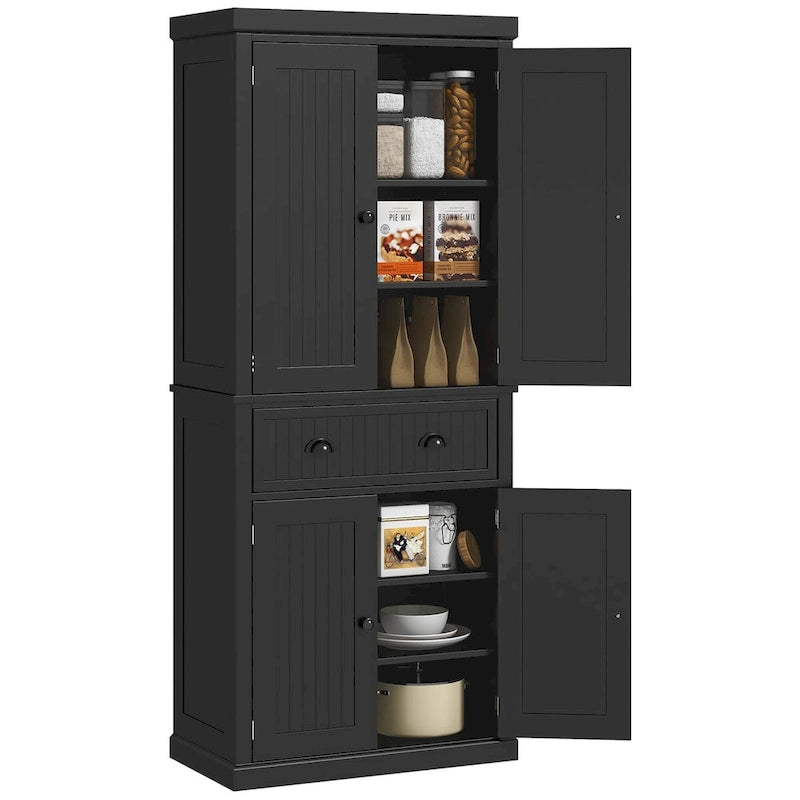 72 Tall Storage Cabinet with Drawer, Doors and Adjustable Shelves