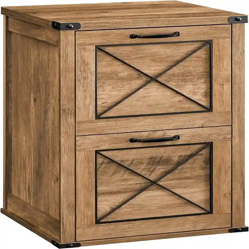 File Cabinet Filing Cabinet with 2 Drawers - 15.7D x 17.7W x 27H