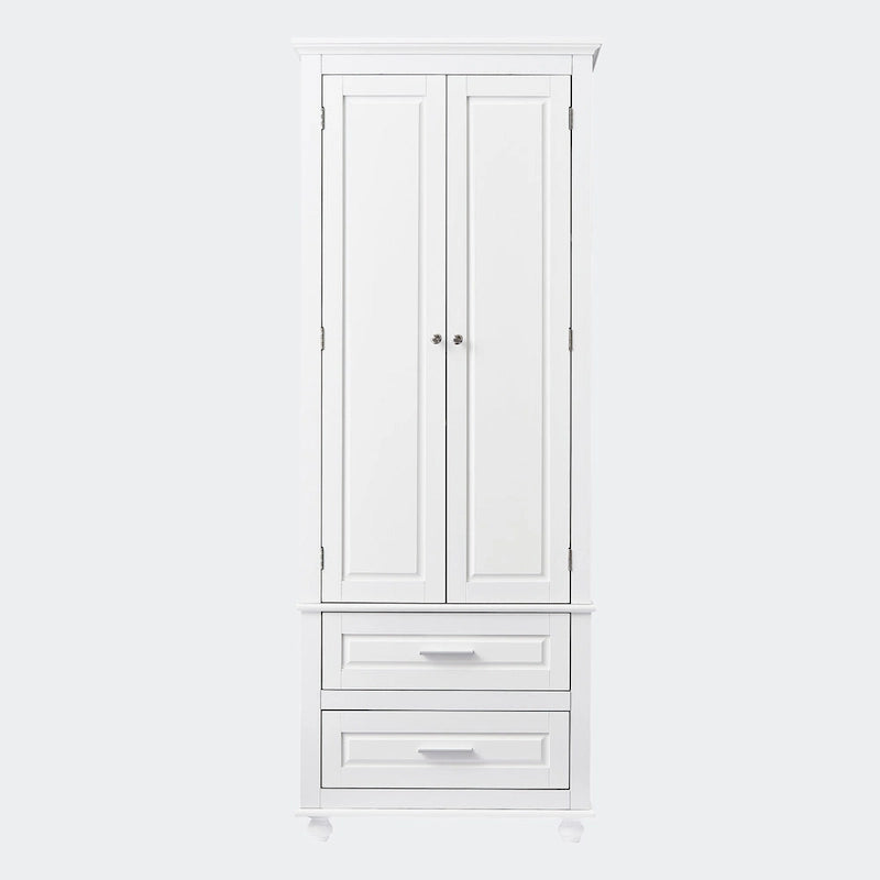 Tall Storage Cabinet with Two Drawers