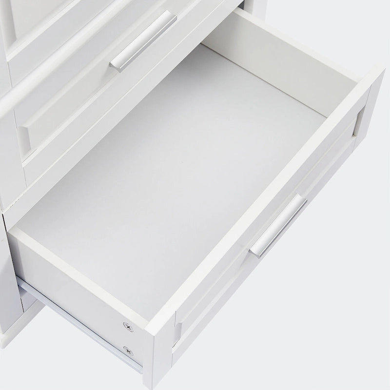 Tall Storage Cabinet with Two Drawers