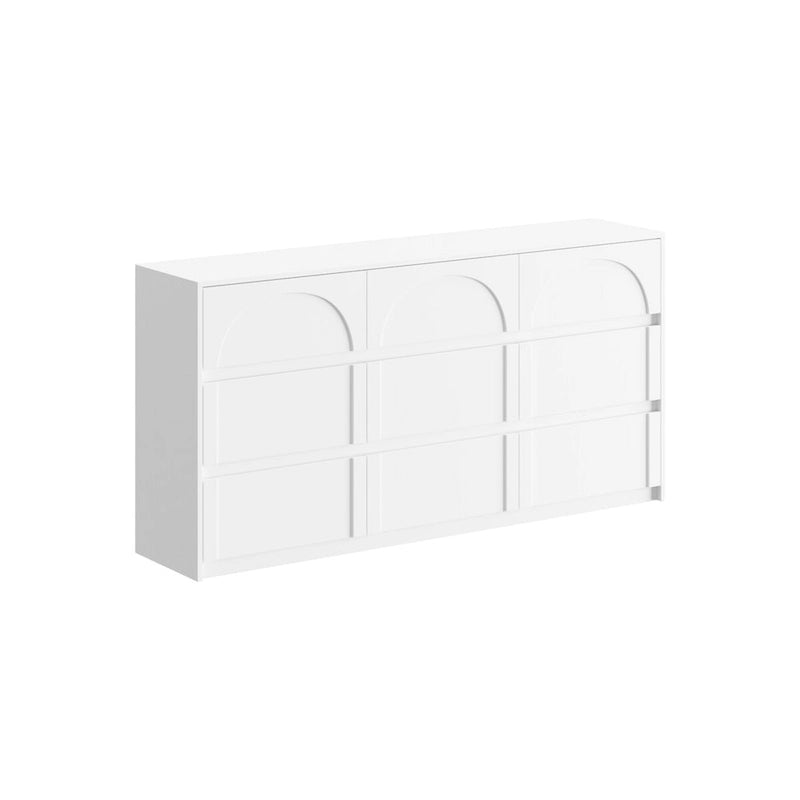 63W Contemporary 6-Drawer Storage Cabinet Sideboard Buffet