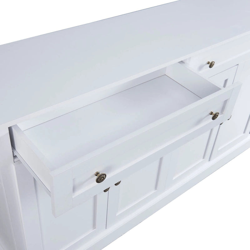 58.30 Inch MDF Sideboard with Adjustable Shelves